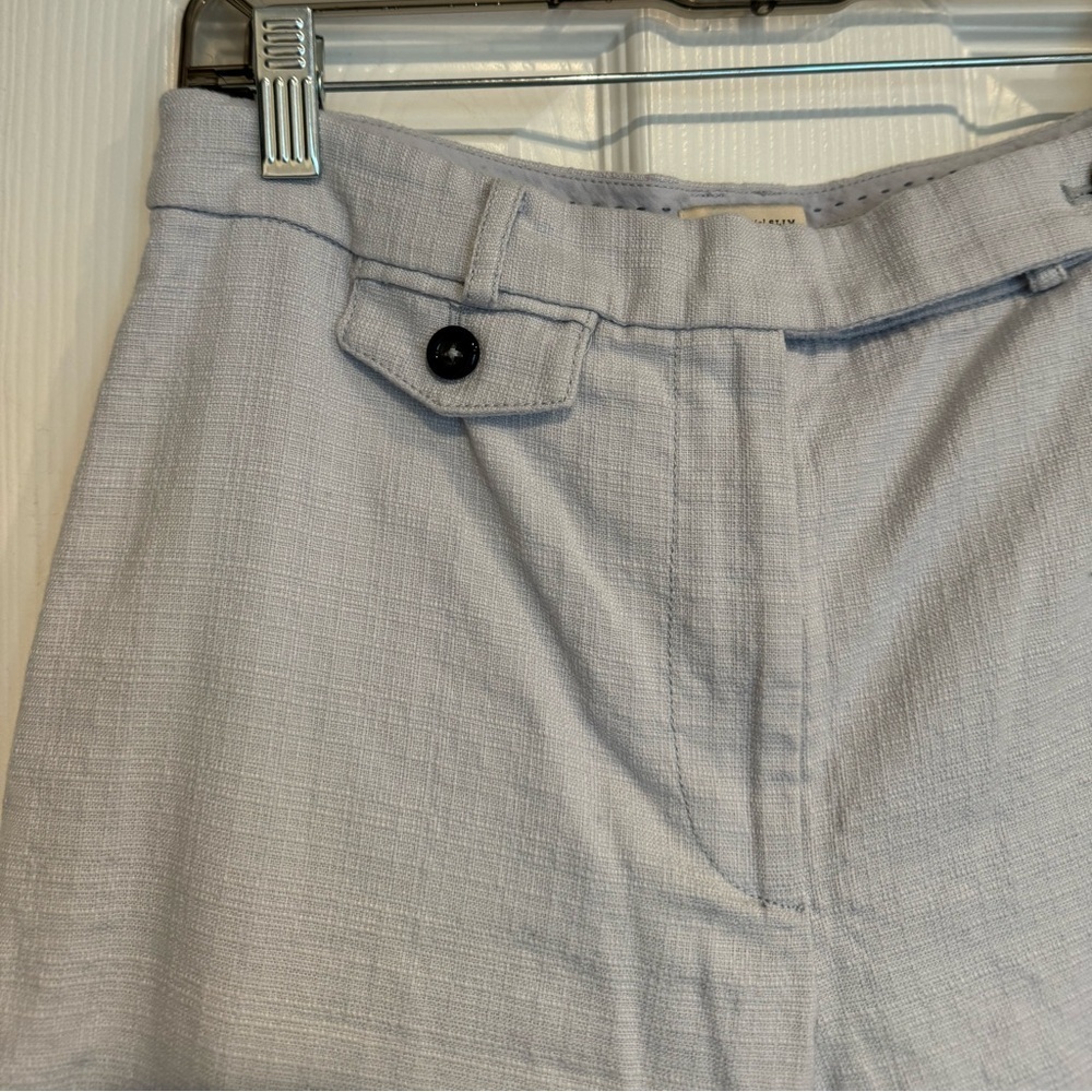 Anthropologie The Essential Slim Chino light blue textured pants - Picture 6 of 12